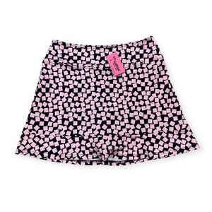 New Golftini Skort Womens Small Passport-Short Pink Pattern Golf Tennis Athletic
